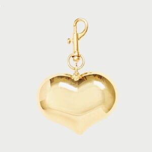 Clare V. Grand Mylar Heart FOB Bag Charm NWT SOLD OUT ONLINE!